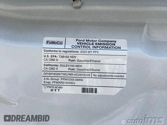 2023 Ford Transit Cargo with VIN 1FTBR1X83PKC02653, listed as a IAAI auction lot 42789310 with 242 mi miles and . Bid and sale history available at DreamBid. Image 4.