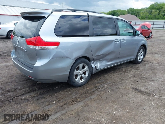 2012 Toyota Sienna LE AAS with VIN 5TDKK3DC5CS199380, listed as a IAAI auction lot 42337929 with 234,679 mi miles and . Bid and sale history available at DreamBid. Image 4.