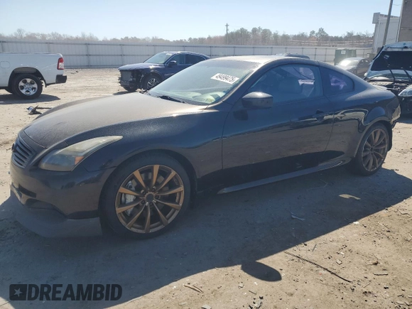 2009 Infiniti G37 Sport with VIN JNKCV64E49M604629, listed as a Copart auction lot 49499475 with 169,359 mi miles and Salvage Title. Bid and sale history available at DreamBid. Image 1.
