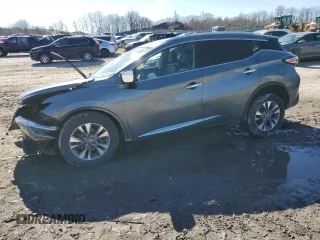 2018 Nissan Murano SL with VIN 5N1AZ2MH1JN191644, listed as a Copart auction lot 47946435 with 0 mi miles and Salvage Title. Bid and sale history available at carsss.com. Image 1.