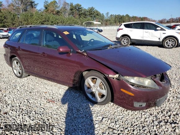 2007 Mazda 6 S Sport VE with VIN 1YVHP82D475M56362, listed as a Copart auction lot 82791874 with 172,045 mi miles and Salvage Title. Bid and sale history available at carsss.com. Image 4.