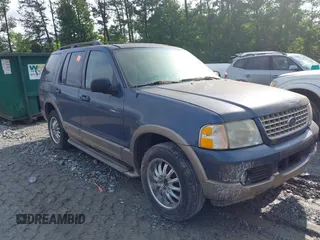 2003 Ford Explorer Eddie Bauer z VIN 1FMDU74W03UC60646, wystawiony jako IAAI lot #42329589 z przebiegiem Nie podano mil oraz . Historia ofert i sprzedaży dostępna na DreamBid. Obrazek 1.