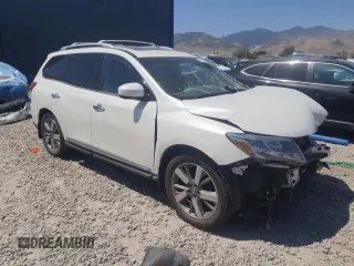 2015 Nissan Pathfinder Platinum с VIN 5N1AR2MM0FC639727, выставлен на аукционе Copart как лот 63782025 с пробегом Не указан миль и Списание • Salvage title. История ставок и продаж доступна на DreamBid. Изображение 4.