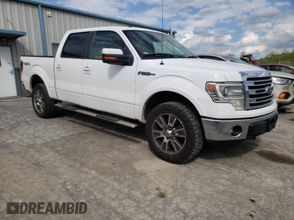 2014 Ford F-150 XL with VIN 1FTFW1EF5EKF88436, listed as a Copart auction lot 55343215 with 150,953 mi miles and Salvage title. Bid and sale history available at DreamBid. Image 4.