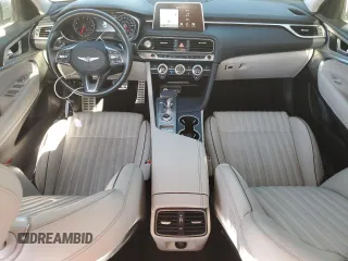 2019 Genesis G70 3.3T Advanced with VIN KMTG74LE1KU024023, listed as a Copart auction lot 77521804 with 33,639 mi miles and Salvage Title. Bid and sale history available at carsss.com. Image 8.