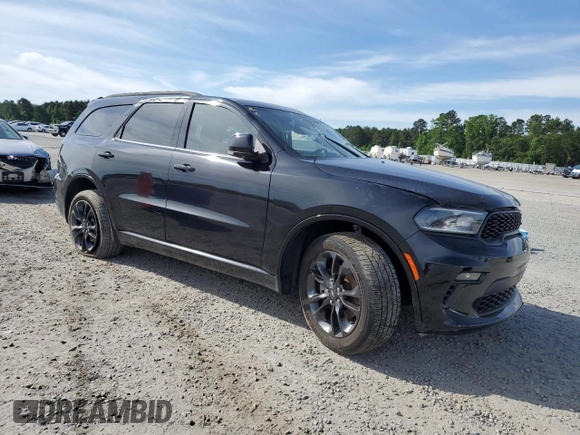 2021 Dodge Durango GT with VIN 1C4RDHDG6MC825093, listed as a Copart auction lot 56124395 with 59,712 mi miles and Salvage title. Bid and sale history available at DreamBid. Image 4.