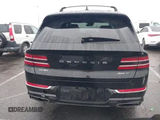 2022 Genesis GV80 Advanced Plus with VIN KMUHCESCXNU078815, listed as a IAAI auction lot 41558532 with 35,424 mi miles and . Bid and sale history available at DreamBid. Image 16.