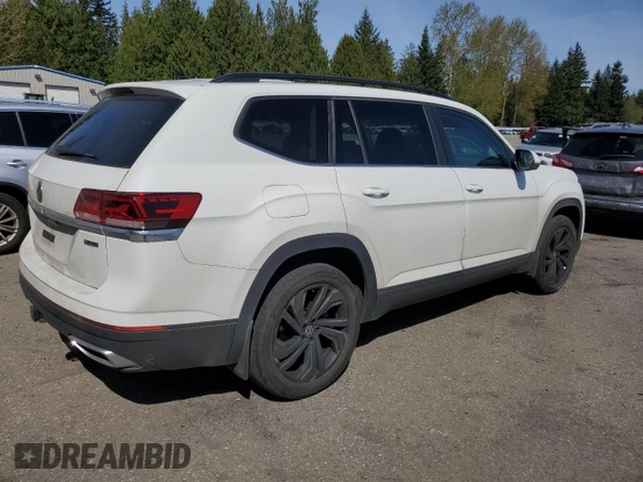 2022 Volkswagen Atlas 3.6L V6 SE w/Technology with VIN 1V2KR2CA7NC557944, listed as a Copart auction lot 53145015 with 77,422 mi miles and Salvage Title. Bid and sale history available at carsss.com. Image 3.