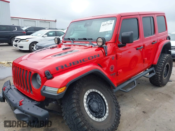 2019 Jeep Wrangler Unlimited Rubicon с VIN 1C4HJXFN8KW512987, выставлен на аукционе IAAI как лот 42377159 с пробегом 78 447 миль миль и . История ставок и продаж доступна на DreamBid. Изображение 2.