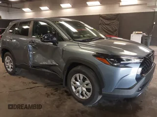2025 Toyota Corolla Cross L with VIN 7MUAAABG5SV124837, listed as a IAAI auction lot 42625722 with 3,741 mi miles and . Bid and sale history available at DreamBid. Image 1.