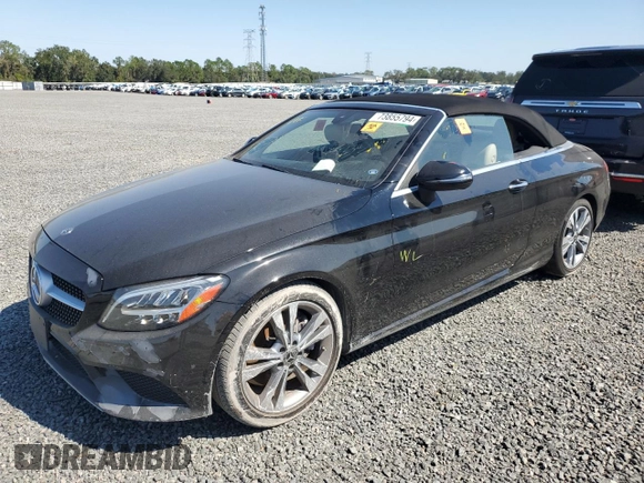 2019 Mercedes-Benz C 300 with VIN WDDWK8DB5KF828632, listed as a Copart auction lot 73855794 with Not Provided miles and Non Repairable. Bid and sale history available at carsss.com. Image 1.