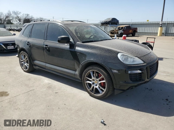 2008 Porsche Cayenne GTS with VIN WP1AD29P58LA74673, listed as a Copart auction lot 49393845 with 136,785 mi miles and Salvage title. Bid and sale history available at DreamBid. Image 4.