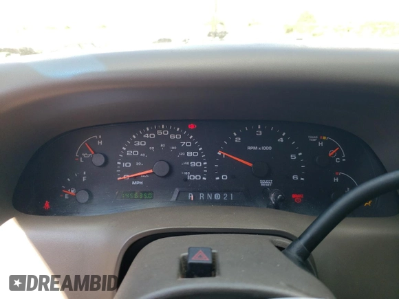 2002 Ford Super Duty F-250 XL with VIN 1FTNX21S92EC88121, listed as a Copart auction lot 68001114 with 145,635 mi miles and Clean Title. Bid and sale history available at carsss.com. Image 9.
