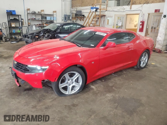 2023 Chevrolet Camaro 1LT z VIN 1G1FB1RSXP0141949, wystawiony jako Copart lot #54538755 z przebiegiem 46 522 mil mil oraz Szkoda całkowita • Salvage title. Historia ofert i sprzedaży dostępna na DreamBid. Obrazek 1.