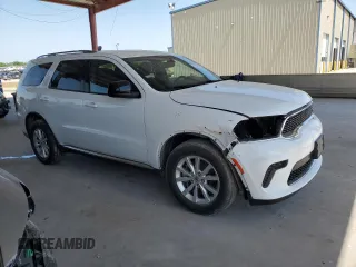 2023 Dodge Durango SXT z VIN 1C4RDHAGXPC635242, wystawiony jako Copart lot #56583845 z przebiegiem 55 380 mil mil oraz Czysty tytuł • Clean title. Historia ofert i sprzedaży dostępna na DreamBid. Obrazek 4.