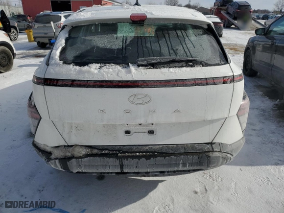 2024 Hyundai Kona SE with VIN KM8HA3AB0RU184987, listed as a Copart auction lot 44382925 with 9,989 mi miles and Clean Title. Bid and sale history available at carsss.com. Image 6.