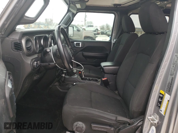 2021 Jeep Wrangler Unlimited 80th Anniversary with VIN 1C4HJXDN7MW680450, listed as a Copart auction lot 87807545 with 117,275 mi miles and Salvage title. Bid and sale history available at DreamBid. Image 7.