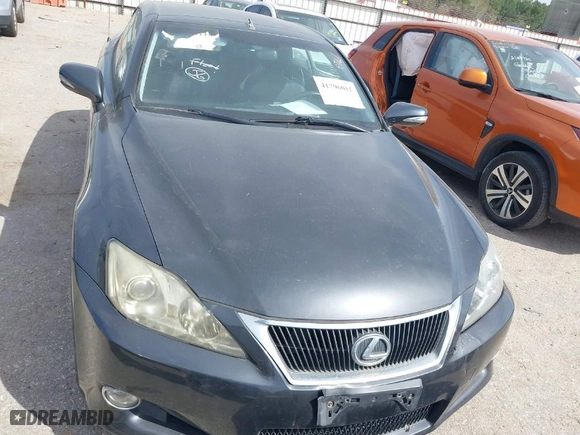 2010 Lexus IS 250C with VIN JTHFF2C23A2506394, listed as a IAAI auction lot 41796011 with 1 miles. Bid and sale history available at carsss.com. Image 6.