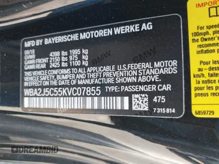 2019 BMW 2 Series M240i with VIN WBA2J5C55KVC07855, listed as a IAAI auction lot 42014318 with 68,640 mi miles and . Bid and sale history available at carsss.com. Image 9.