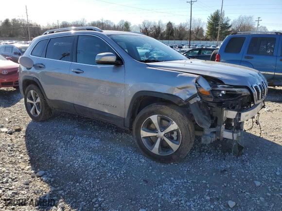 2021 Jeep Cherokee Limited with VIN 1C4PJMDX3MD184228, listed as a Copart auction lot 80769293 with 77,384 mi miles and Non Repairable. Bid and sale history available at carsss.com. Image 4.
