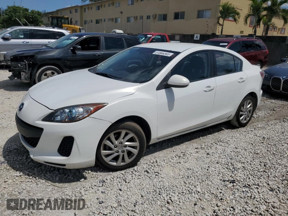 2012 Mazda 3 i Touring with VIN JM1BL1V70C1616288, listed as a Copart auction lot 51866365 with 152,595 mi miles and Salvage Title. Bid and sale history available at carsss.com. Image 1.