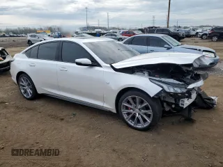 2020 Cadillac CT5 Sport with VIN 1G6DU5RK0L0122369, listed as a Copart auction lot 54588485 with 18,546 mi miles and Salvage title. Bid and sale history available at DreamBid. Image 4.