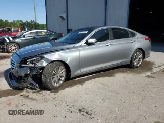 2016 Hyundai Genesis 3.8L with VIN KMHGN4JE8GU132343, listed as a Copart auction lot 52231765 with 85,101 mi miles and Salvage Title. Bid and sale history available at carsss.com. Image 1.