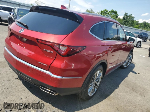 2022 Acura MDX w/Advance Package with VIN 5J8YE1H89NL022350, listed as a Copart auction lot 63437354 with 22,895 mi miles and Salvage Title. Bid and sale history available at carsss.com. Image 3.