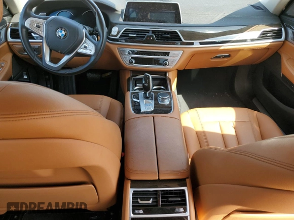 2019 BMW 7 Series 740i with VIN WBA7E2C50KB217524, listed as a Copart auction lot 42840423 with 0 mi miles. Bid and sale history available at carsss.com. Image 8.