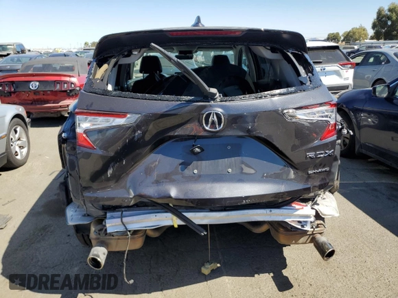 2019 Acura RDX with VIN 5J8TC2H3XKL009421, listed as a Copart auction lot 70659284 with 86,313 mi miles and Salvage Title. Bid and sale history available at carsss.com. Image 6.
