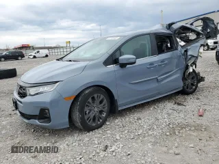 2025 Honda Odyssey Touring with VIN 5FNRL6H82SB008214, listed as a Copart auction lot 52155465 with Not provided miles and Salvage title. Bid and sale history available at DreamBid. Image 1.