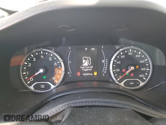2018 Jeep Renegade Altitude with VIN ZACCJBBB0JPH03694, listed as a Copart auction lot 54174835 with 104,207 mi miles and Clean title. Bid and sale history available at DreamBid. Image 9.