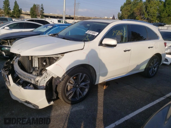 2019 Acura MDX w/Advance Pkg with VIN 5J8YD4H85KL013127, listed as a Copart auction lot 68181052 with 75,825 mi miles. Bid and sale history available at carsss.com. Image 1.