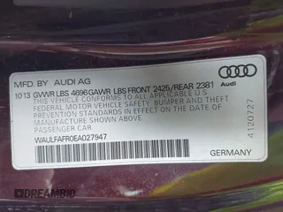 2014 Audi A5 Premium Plus with VIN WAULFAFR0EA027947, listed as a IAAI auction lot 42268709 with 195,060 mi miles and . Bid and sale history available at DreamBid. Image 9.