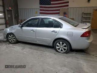 2007 Kia Optima EX with VIN KNAGE124675137864, listed as a Copart auction lot 87433434 with 141,682 mi miles and Salvage Title. Bid and sale history available at carsss.com. Image 2.