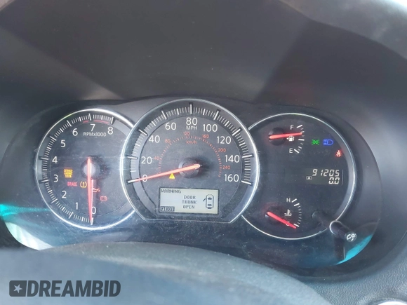 2014 Nissan Maxima S with VIN 1N4AA5AP0EC445232, listed as a IAAI auction lot 42154984 with 91,205 mi miles and . Bid and sale history available at DreamBid. Image 7.