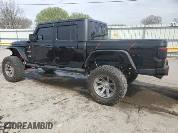 2020 Jeep Gladiator Overland z VIN 1C6HJTFG4LL137667, wystawiony jako Copart lot #49980295 z przebiegiem 49 016 mil mil oraz Szkoda całkowita • Salvage title. Historia ofert i sprzedaży dostępna na DreamBid. Obrazek 2.