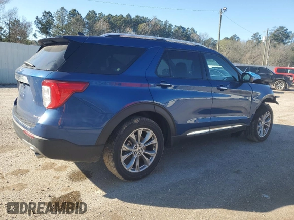 2023 Ford Explorer Limited with VIN 1FMSK8FH5PGA57662, listed as a Copart auction lot 45501215 with 58,271 mi miles and Salvage Title. Bid and sale history available at carsss.com. Image 3.