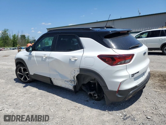 2021 Chevrolet TrailBlazer RS with VIN KL79MUSL8MB146163, listed as a Copart auction lot 56364104 with 48,667 mi miles and . Bid and sale history available at DreamBid. Image 2.