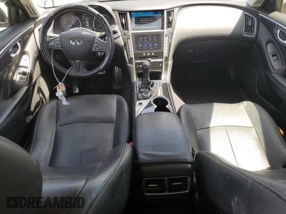 2014 Infiniti Q50 Hybrid Premium with VIN JN1AV7AP5EM690504, listed as a Copart auction lot 55511065 with 79,307 mi miles and Salvage title. Bid and sale history available at DreamBid. Image 8.