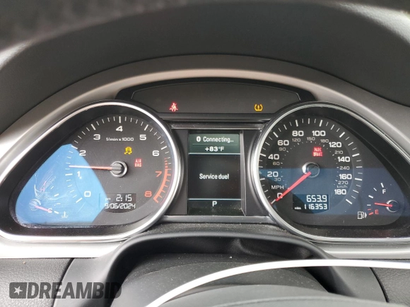 2012 Audi Q7 Premium Plus with VIN WA1LGBFE6CD002978, listed as a Copart auction lot 68976494 with 116,353 mi miles and Salvage title. Bid and sale history available at DreamBid. Image 9.