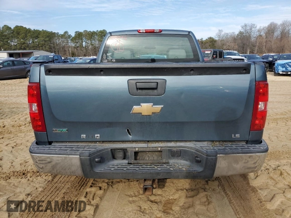 2011 Chevrolet Silverado 1500 Work Truck with VIN 1GCRCPEA9BZ105563, listed as a Copart auction lot 43702725 with 190,383 mi miles and Salvage Title. Bid and sale history available at DreamBid. Image 6.