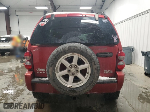 2006 Jeep Liberty Limited with VIN 1J4GL58K86W205042, listed as a Copart auction lot 51084875 with 74,975 mi miles and Salvage Title. Bid and sale history available at DreamBid. Image 6.