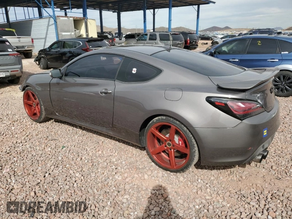 2013 Hyundai Genesis Coupe R-Spec with VIN KMHHU6KJXDU100309, listed as a Copart auction lot 49429355 with 163,605 mi miles and Salvage title. Bid and sale history available at DreamBid. Image 2.