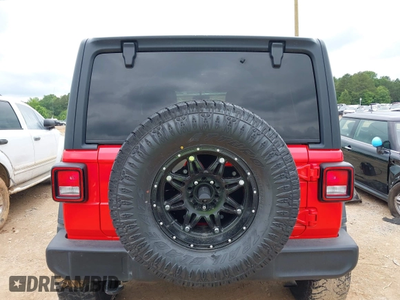 2020 Jeep Wrangler Unlimited Sport S z VIN 1C4HJXDN7LW281357, wystawiony jako IAAI lot #42363990 z przebiegiem 69 068 mil mil oraz . Historia ofert i sprzedaży dostępna na DreamBid. Obrazek 16.