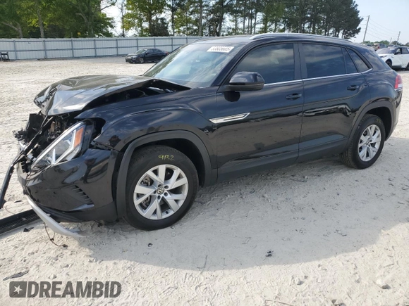 2021 Volkswagen Atlas S with VIN 1V2AC2CA4MC219560, listed as a Copart auction lot 53805685 with 73,140 mi miles and Salvage title. Bid and sale history available at DreamBid. Image 1.