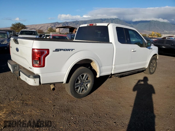 2016 Ford F-150 XL with VIN 1FTEX1CF3GKD97614, listed as a Copart auction lot 80098174 with 33,837 mi miles and Salvage Title. Bid and sale history available at carsss.com. Image 3.