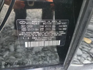 2021 Hyundai Sonata Hybrid Limited with VIN KMHL54JJ4MA027680, listed as a Copart auction lot 71455163 with 28,941 mi miles. Bid and sale history available at carsss.com. Image 13.