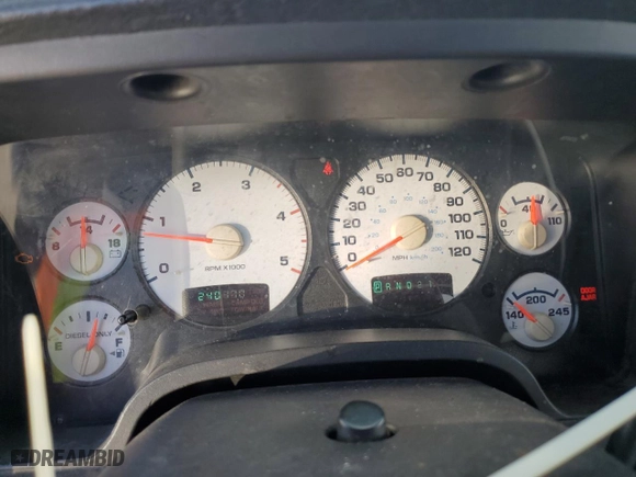 2005 Dodge Ram 3500 SLT with VIN 3D7MS48C85G707521, listed as a Copart auction lot 77564094 with 240,770 mi miles and Salvage Title. Bid and sale history available at carsss.com. Image 9.