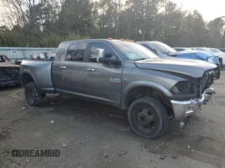 2013 Ram 3500 Laramie with VIN 3C63RRMLXDG608757, listed as a Copart auction lot 87362024 with 0 mi miles and Salvage Title. Bid and sale history available at carsss.com. Image 4.